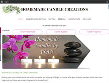 Tablet Screenshot of homemadecandlecreations.com